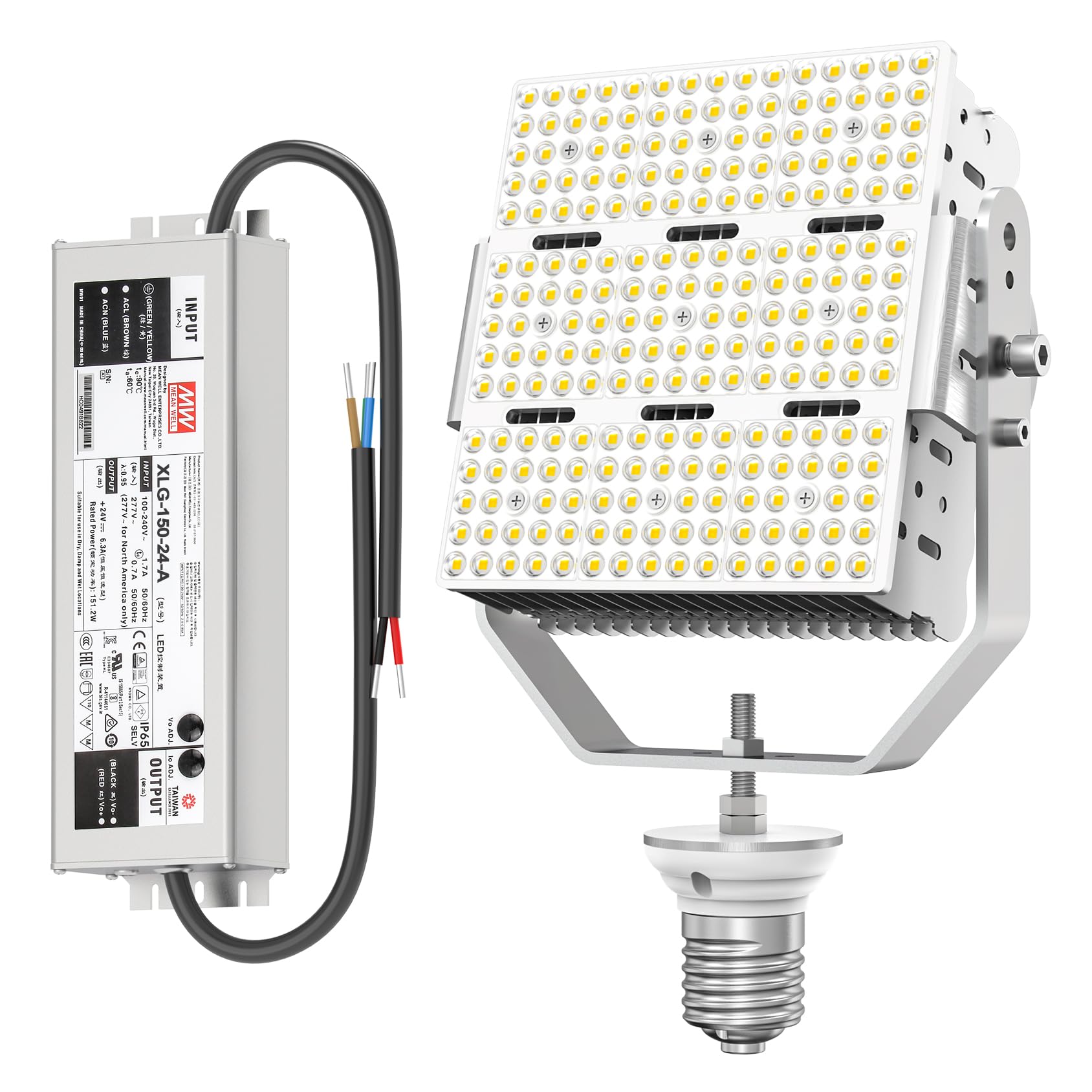 YELLORE 150W Shoebox LED Retrofit Kits 21750LM ETL DLC Listed